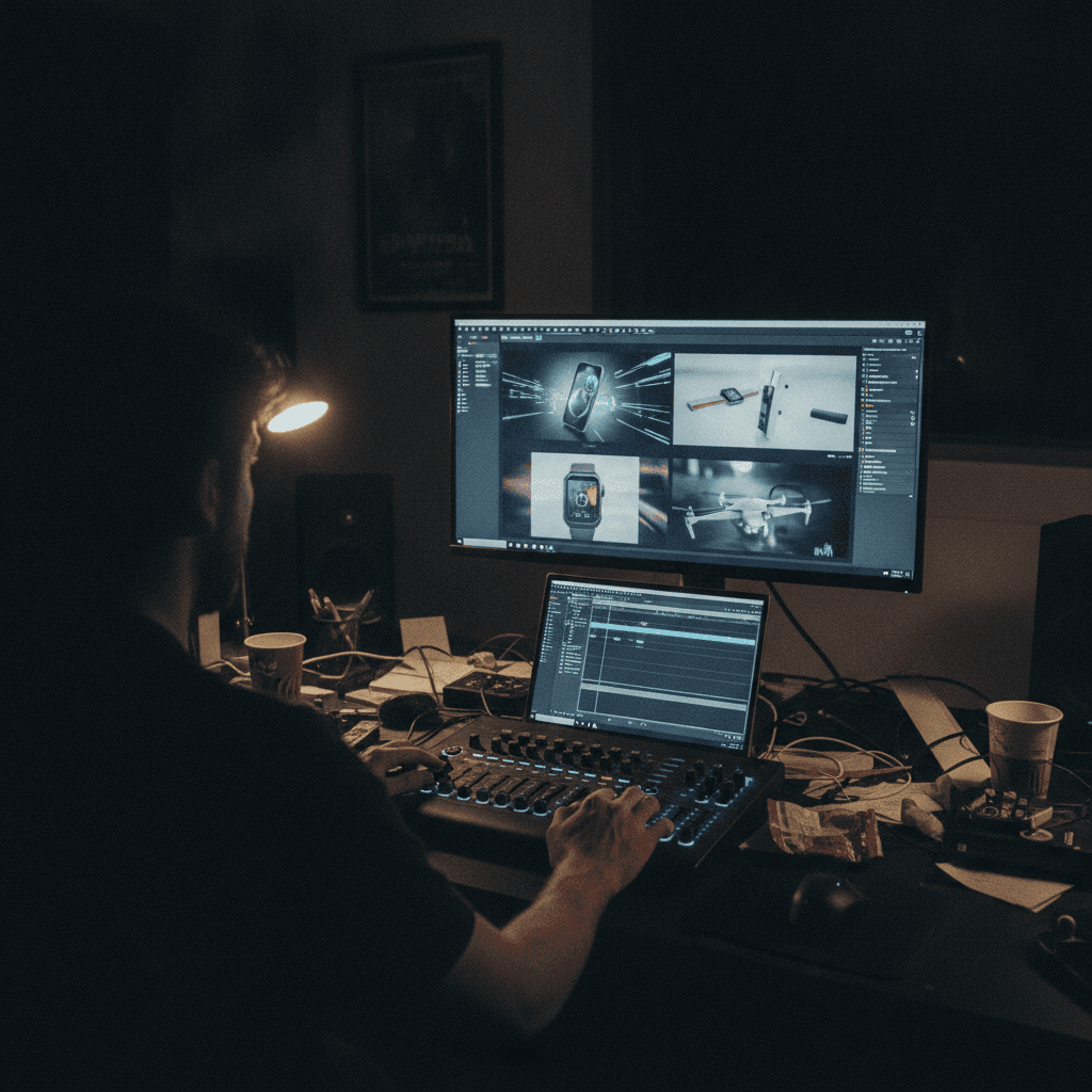 Motion graphics and SaaS product demo in a tech company brand film